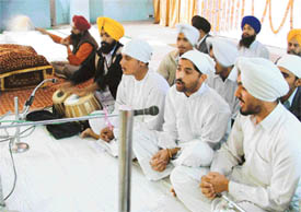 Parkash Utsav of Guru Nanak Dev being celebrated at Gujranwala Guru Nanak Khalsa College in Ludhiana on Friday