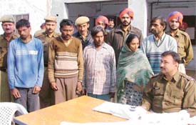 Members of a gang, which allegedly looted people after offering them drug-laced eatables