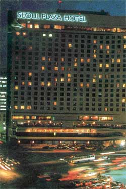 A view of Seoul by night