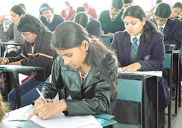 Students of various schools take part in young authors contest at Shivalik Public School on Sunday.