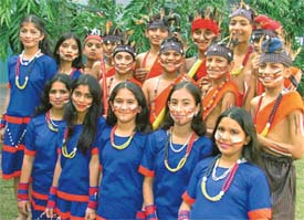 Students of Central Model High School at the annual prize distribution function in Ludhiana on Sunday