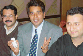 Pranav Gupta, President, Sjoba, talks about winter fest at a press conference on Wednesday.