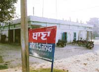 Police Station No. 5 is housed in shops of the local Improvement Trust 