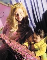 A Barbie party, where children celebrated the spirit of friendship and true love that is the essence of Christmas.