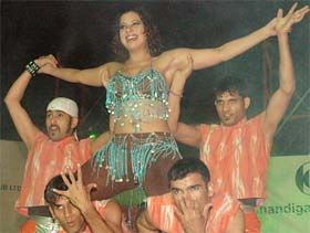 Sambhavna Seth and her troupe perform at the Chandigarh Club in Chandigarh on Christmas Eve