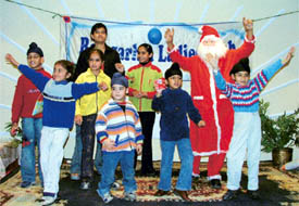 Children participate in antakshri contest organised by the Ramgarhia Ladies Club in Ludhiana