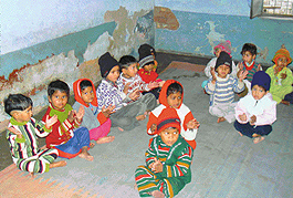 The creche in Bapu Dham Colony in Sector 26, Chandigarh, cries for attention. 