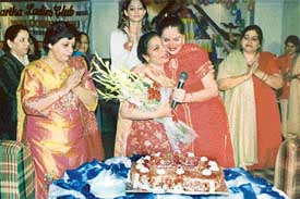 Members of the Niharika Ladies Club, Ludhiana, celebrate Christmas on Sunday