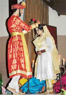 A scene from the play Patey Khan, staged by the LSS