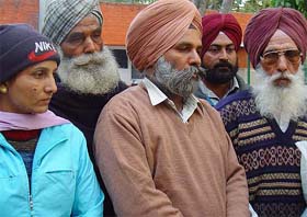 A deputation of relatives of the victims of the Malta boat tragedy at Chandigarh to meet Punjab Governor