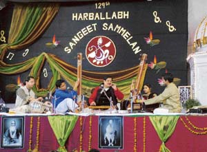 The sangeet sammelan drew top artistes and appreciative crowds this year.