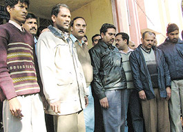 The five drug peddlers who were arrested by the Delhi Police.