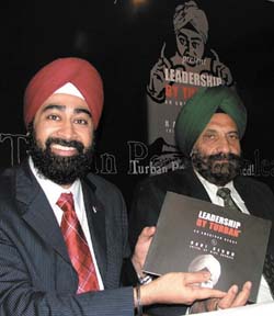 Trilochan Singh, Chairman National Minority Commission, releasing the book, Leadership By Turban, written by Ravi Singh