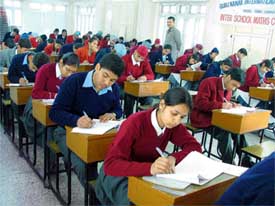Students of various schools participate in Inter-School Mathematics Competition 