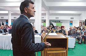 One of the participants at the North-West QualTech Convention at the Gian Jyoti School of TQM and Entrepreneurship in Mohali