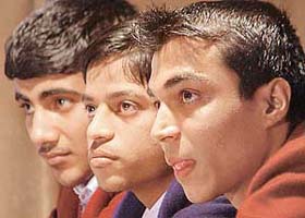 Students at the Regional CBSE-INTEL Science Quiz  2004-05 held at Sacred Heart Convent School, Sector 26, Chandigarh