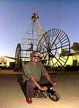 K. Sudhakar of Sudha Cars, famous for his innovative automobile models, has designed a 42-foot cycle