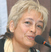Nafisa Ali addressing a workshop on Why Marriages Fail?, organised by National Association of Sexology at India International Centre in the Capital. 
