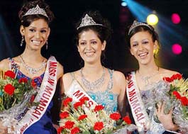 The winners of Miss Mumbai beauty pageant