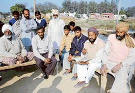 Anxious residents of Ber Majra village, in the vicinity of the Ammunition Depot, Dappar, ponder over their uncertain future in the wake of the evacuation move initiated by the Ministry of Defence.