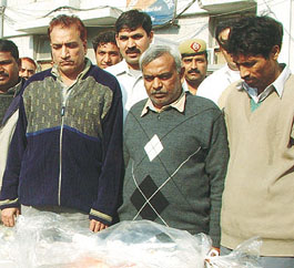 AIIMS staffers involved in the medicine racket arrested by the Delhi Police in the Capital on Wednesday.