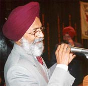 Well-known Punjabi poet Surjit Patar at the Pahal evening