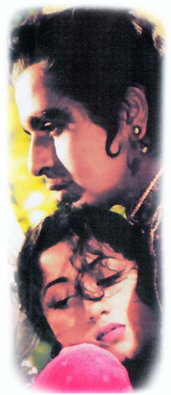 Madhubala and Dilip Kumar in Mughal-e-Azam