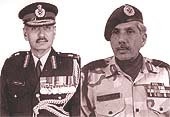 Lt-Gen Mohinder Puri, Military Secretary, and Lt-Gen A.S. Bahia, DG, Military Operations, who have been awarded Param Vishisht Seva Medal for Distinguished Service. 