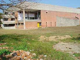 The vacant space behind the skating rink, Sector 10 which will have new speed track by the end of this year