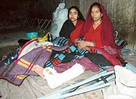 There is no one to help Ram Devi who came to the PGI for the treatment of her daughter