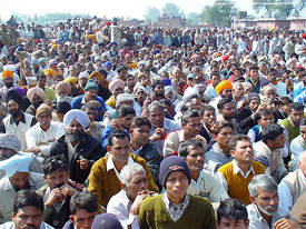 An election meeting in progress