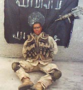 A little-known Iraqi insurgent group called Mujahideen Squadrons said on Tuesday it was holding a US soldier and threatened to kill him within 72 hours if Iraqi prisoners were not released, according to an Internet statement.