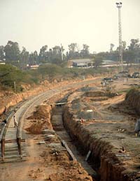 Work on the Chandigarh-Morinda-Ludhiana rail line has started in Chandigarh