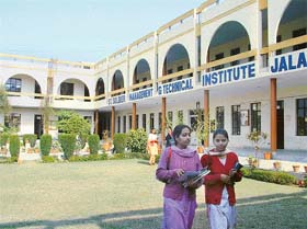 A view of Saint Soldier Management and Technical Institute, Jalandhar.  