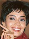 Ruby Bhatia strikes a pose during the inauguration of an exhibition at a hotel in Sector 22 in Chandigarh on Saturday. 