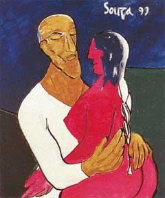 Lovers, 1999, acrylic on canvas