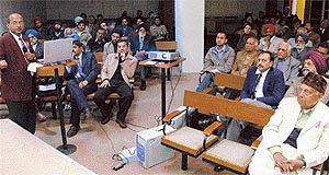 A view of the seminar organised by the Indian Institute of Architects, Chandigarh-Punjab Regional chapter, in Chandigarh on Sunday. 