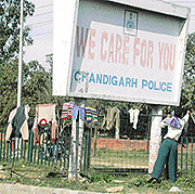 Chandigarh Police professes to care for you.