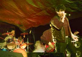Euphorias Palash Sen performs at Goonj-2005 at Panjab University on Thursday.