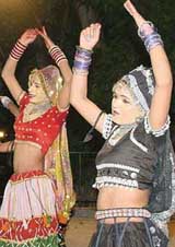 Kamal Makkar & group from Rajasthan perform at weekend cultural show at Plaza in Sector 17, Chandigarh