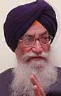 Tamil Nadu Governor Surjit Singh Barnala, who was in Jalandhar in connection with a college convocation on Saturday.