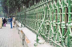 The new grills of the Baradari evokes memories of a bygone era