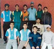 The UT throwball team which won the fourth place in the 28th Senior National Throwball meet held in Hyderabad