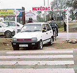 car crosses over a zebra crossing meant for pedestrians in Zirakpur.