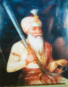 A portrait of General Sham Singh Atariwala