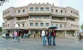 The imposing building of Dr B.R. Ambedkar National Institute of Technology