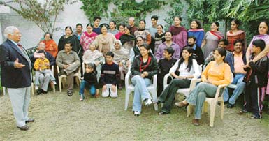 The Chaudhary brood gathers for a photo shoot