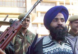 SPO Kuldeep Singh at the district courts in Patiala.