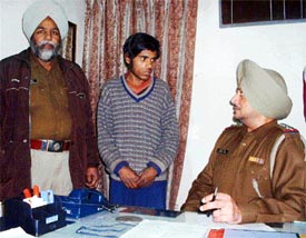 One of the accused in a child kidnapping case, Mohammad Jehar, in custody of the Ludhiana police