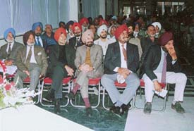 Ex-servicemen at the healthcare seminar in Mohali.